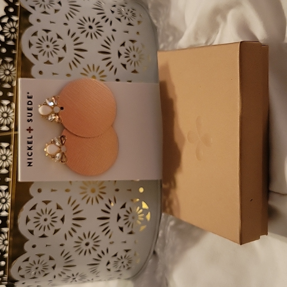 Nickel & Suede earrings